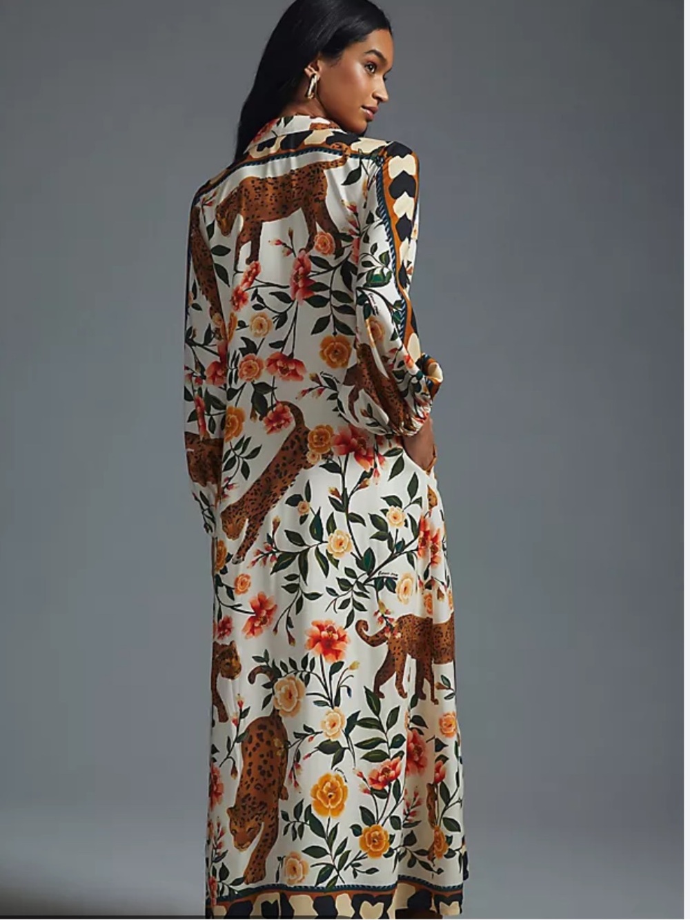 NWT retail $248 size M #Anthropologie,#FarmRio, #Reclectic. Jaguar Maxi Dress - Picture 2 of 7